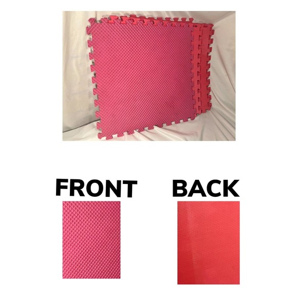 Foam Tiles Exercise Workout Mat Kids / Home Gym Green Purple Blue Red Puzzle - Picture 2 of 9